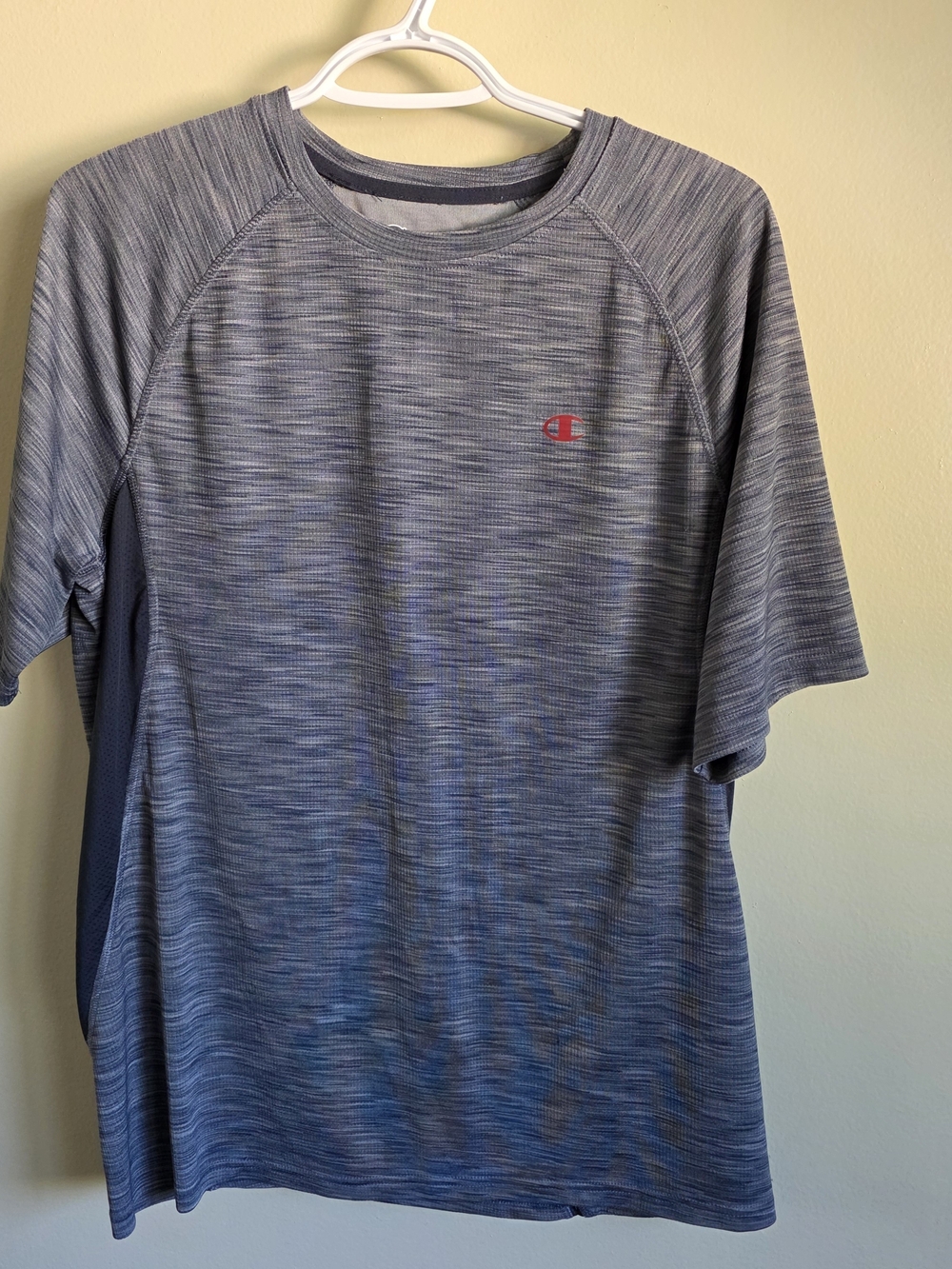 Champion Men's Grey Heathered Athletic Tshirt Size M